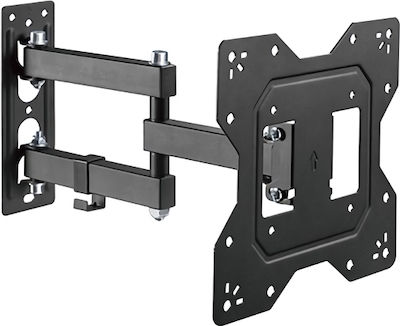 Powertech PT-1129 PT-1129 Wall TV Mount with Arm up to 43" and 30kg Black