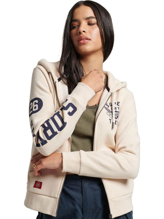 Superdry College Γυναικείο Φούτερ με Κουκούλα L...
