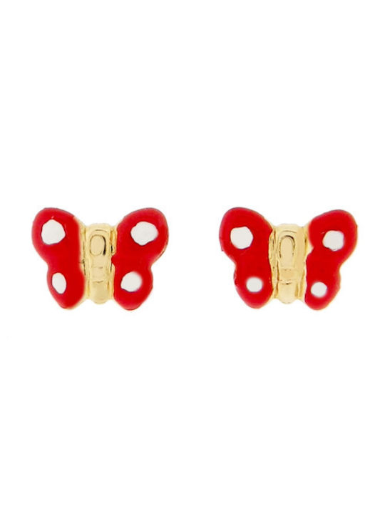 Xrisokosmima Kids Earrings Studs made of Gold 9K