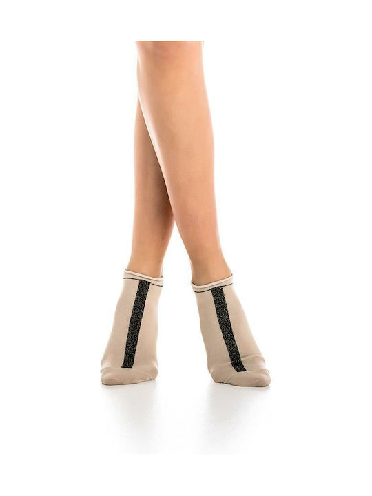 Inizio Women's Socks Beige/Silver