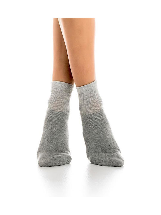 Inizio Women's Solid Color Socks GRI