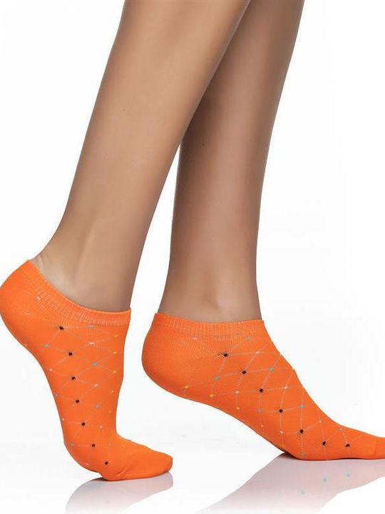 Inizio Patterned Socks Orange
