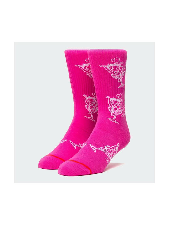 HUF X Socks HOT PINK SK00501