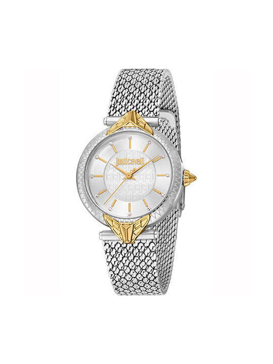 Just Cavalli Watch with Silver Metal Bracelet