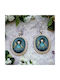 Earrings Pendants made of Liquid Glass