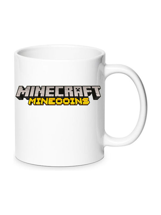 Minecraft Ceramic Cup White 330ml