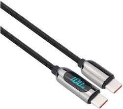 Solight USB 2.0 Cable USB-C Male - USB-C 100W PD Black 1m