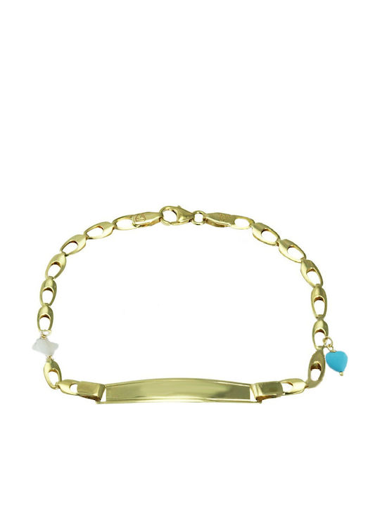 Katsigiannis Kids Bracelet ID from Gold 9K