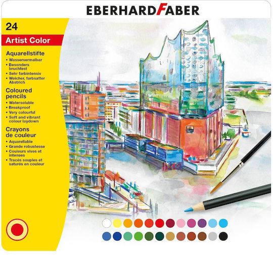Eberhard Faber Ξυλομπογιές Σετ 24 χρώματα