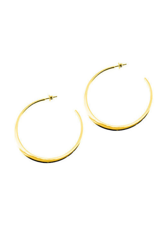 Earrings Hoops made of Silver Gold Plated