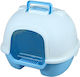 Pet Interest Cat Toilet Closed Light Blue L50 x W41 x H39cm