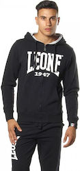 Leone 1947 Ζακέτα Black με Κουκούλα Leone 1947 Ζακέτα Black με Κουκούλα