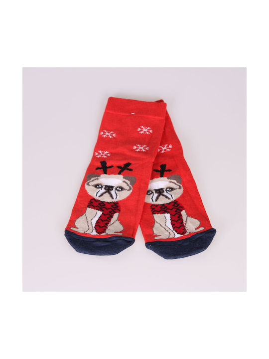 Katsenis Christmas Socks RED