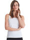 Women's Blouse with Straps White.