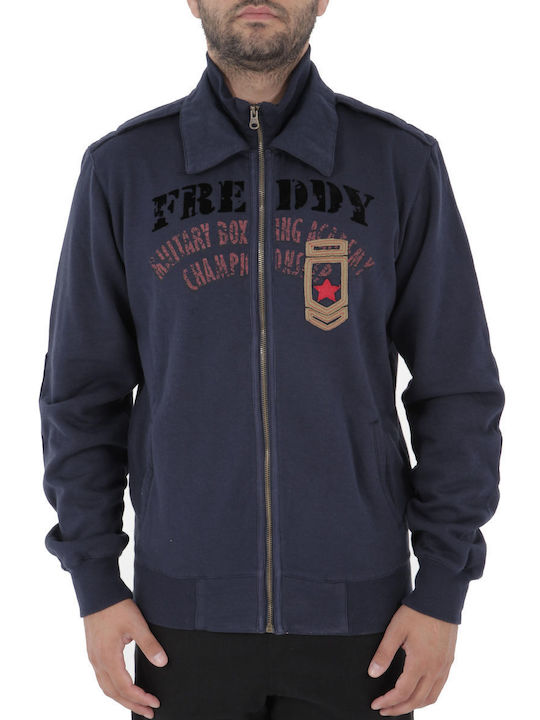 Freddy Herren Sweatshirt Jacke Marineblau