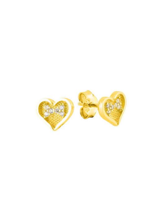 Καρδιές Earrings made of Gold 14K