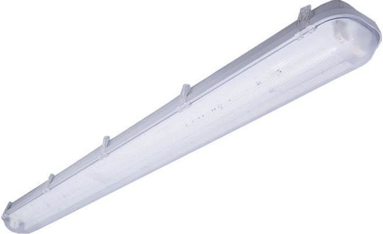 Eurolamp Lighting Batten Outdoor with 1 Slot for Fluorescent Lamp