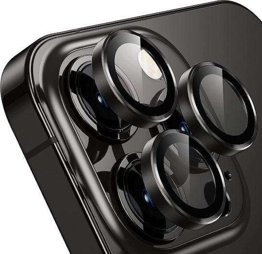Protective Camera Protection Tempered Glass Black for the iPhone 14 Pro / 14 Pro Max