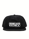 Obey Jockey mit geradem Schirm Schwarz