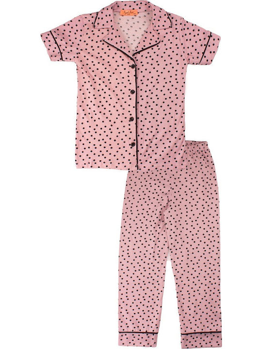 Sexen Παιδική Πιτζάμα Καλοκαιρινή Βαμβακερή Pink