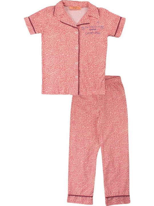Sexen Παιδική Πιτζάμα Καλοκαιρινή Βαμβακερή Pink