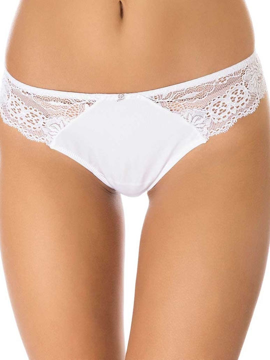 Damen Zeichenfolge mit Spitze White.