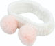 The Vintage Cosmetic Company Pom Pom Make-up-Stirnband Weiß