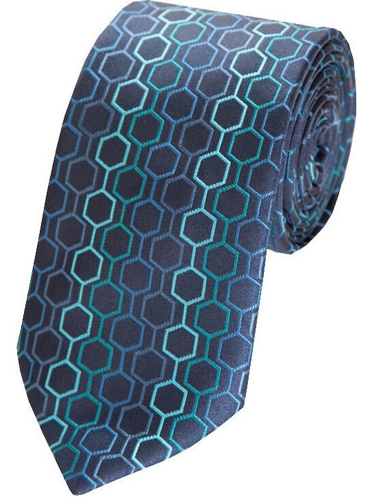 Epic Ties Herren Krawatte Seide Gedruckt in Blau Farbe