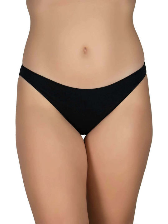 A.A UNDERWEAR Baumwolle Damen Slip MultiPack Nahtlos Black