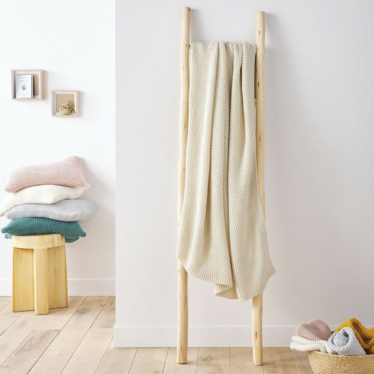 La Redoute Interieurs Einheitsgröße Sesselüberwurf Strickware 150x120cm Beiges