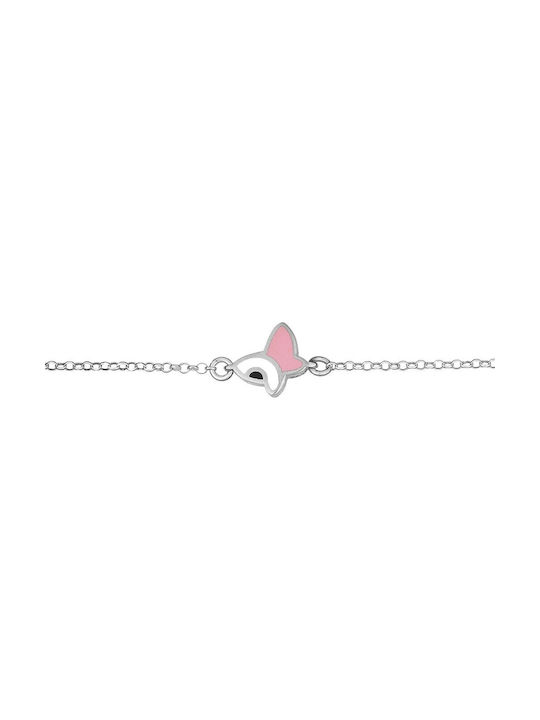 Verorama Kids Silver Bracelet with Butterfly for Girl