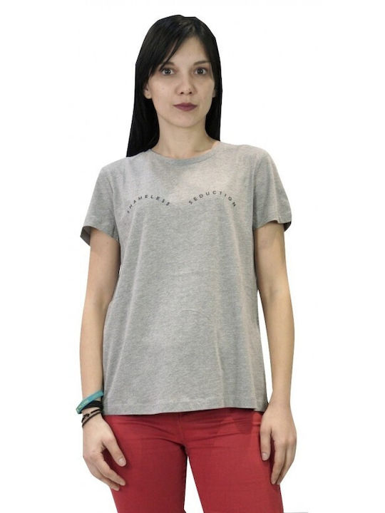 Vero Moda Γυναικείο T-shirt Γκρί