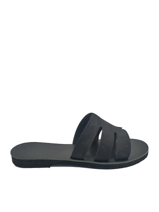 Sandale Casual Damă Din Piele Negre