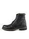 Leder Schwarz Stiefel Anatomisch
