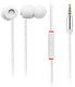 Grixx In-ear Handsfree με Βύσμα 3.5mm Λευκό