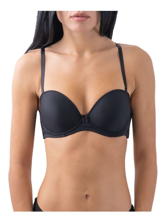 Noelia Μαύρο Strapless Σουτιέν