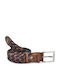 Men's Belt Knitted Beige