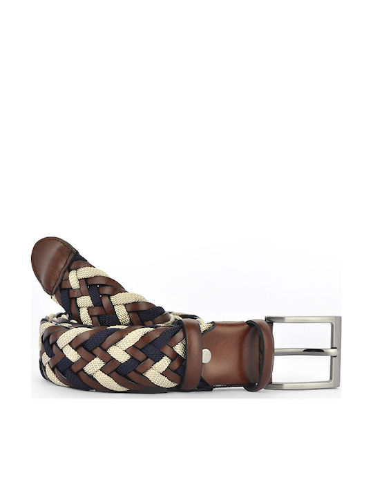 Venturi Men's Belt Knitted Tabac Brown