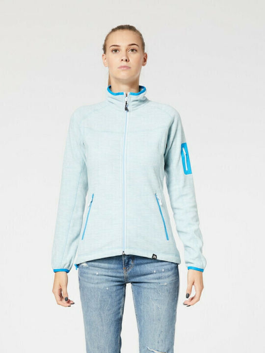 Northfinder Fleece Damen Jacke lightblue