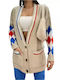 Volumex Women's Knitted Cardigan Beige