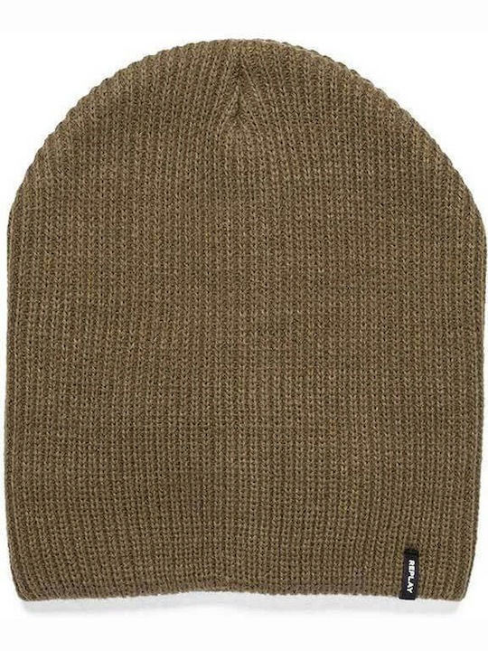 Ribbed Beanie Cap Khaki