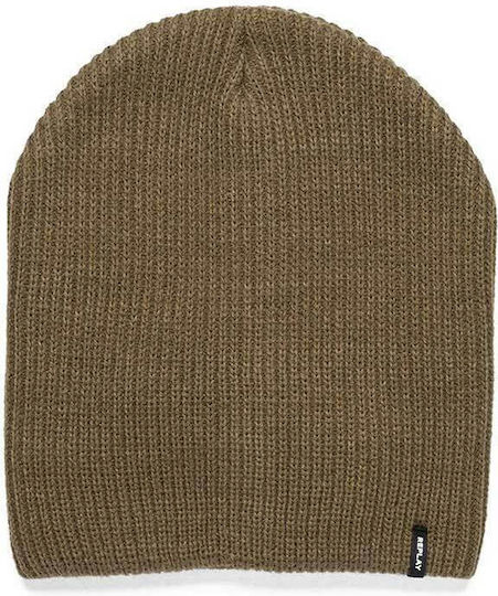 Ribbed Beanie Cap Khaki