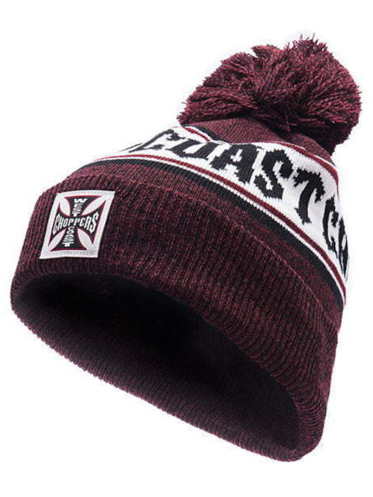 WCC Knitted Beanie Cap Red