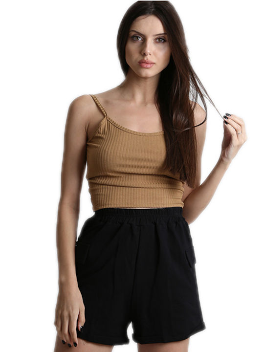 Cu Bretele Camel Tricou pentru femei