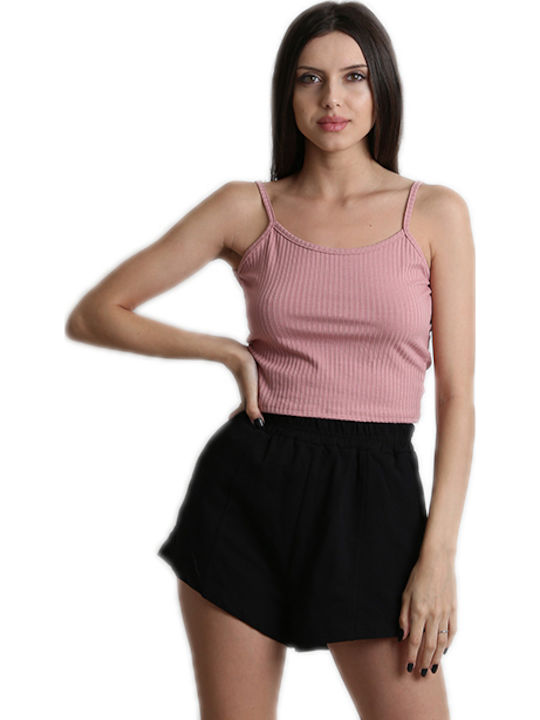 Chica Cu Bretele Pink Tricou pentru femei