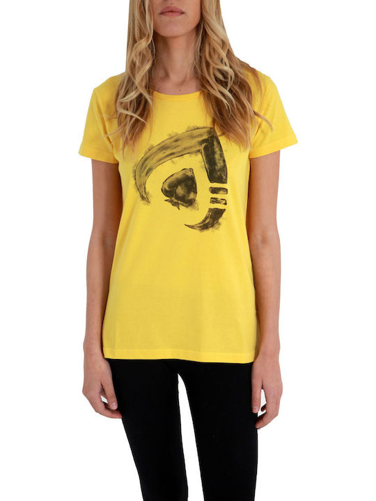 Sneak Aces Γυναικείο T-shirt Πουά Κίτρινο