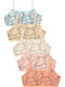 Donella Set of Kids' Bralettes Multicolored 5pcs