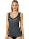 Women's T-Shirt with Spaghetti Strap Dark Blue
