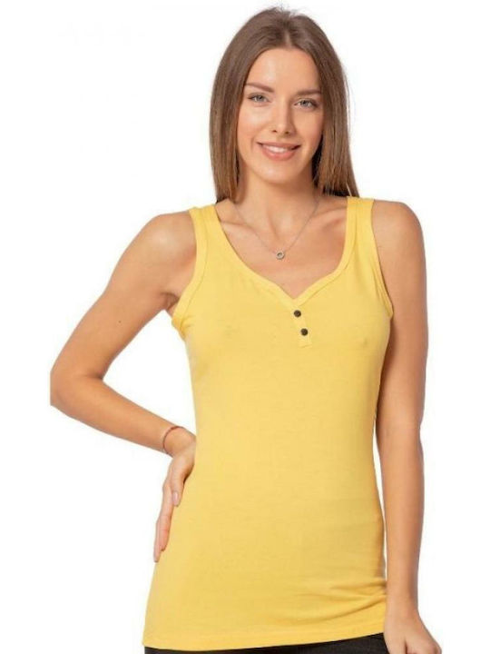 Sexen mit Spaghetti-Träger Yellow Damen T-Shirt