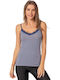 Women's T-Shirt with Spaghetti Strap Dark Blue